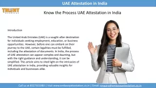uae attestation in india