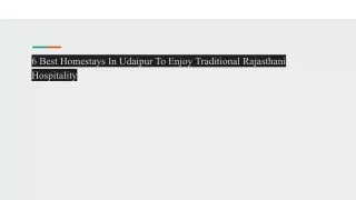 6 Best Homestays In Udaipur To Enjoy Traditional Rajasthani Hospitality
