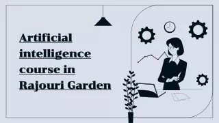 Artificial intelligence course in Rajouri Garden