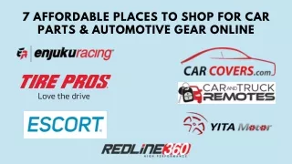 7 Affordable Places to Shop for Car Parts & Automotive Gear Online