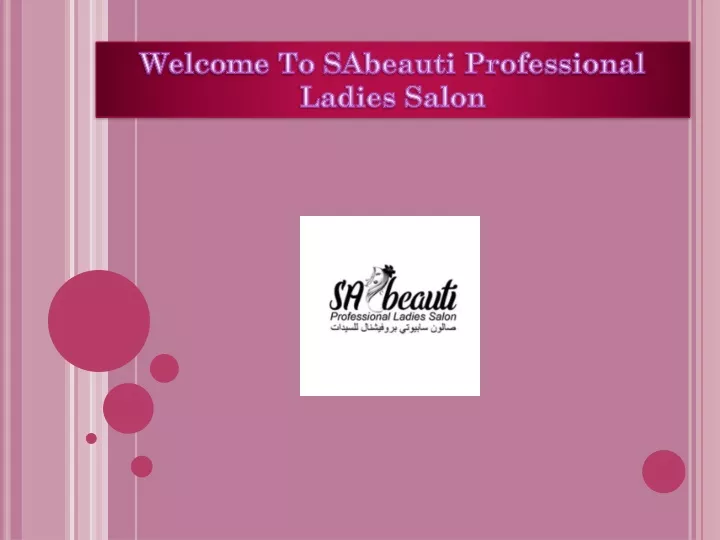 welcome to sabeauti professional ladies salon