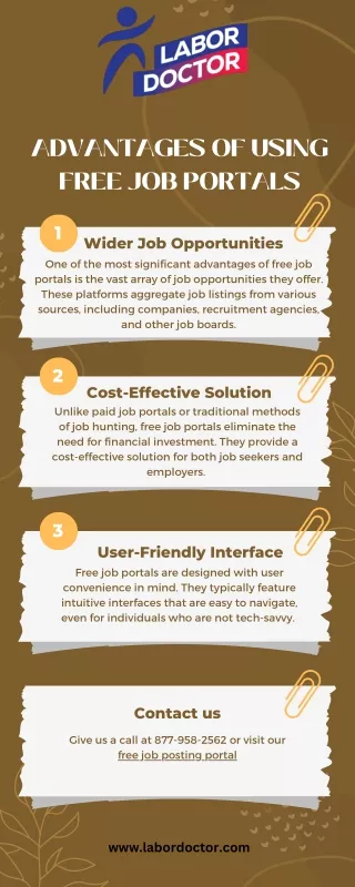 advantages of using free job portals