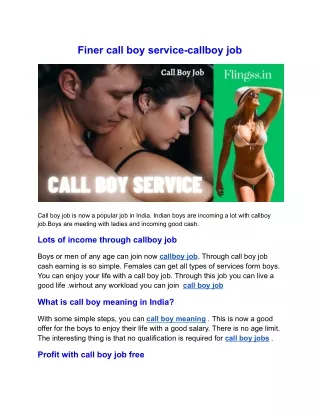 finer call boy service callboy job