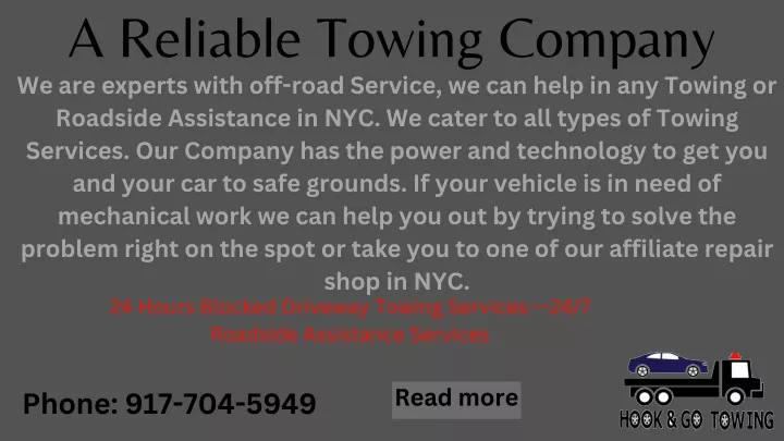 a reliable towing company we are experts with