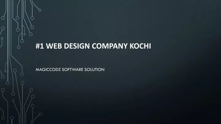 1 web design company kochi