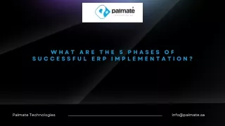 What are the 5 Phases of Successful ERP Implementation