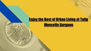 Enjoy the Best of Urban Living at Tulip Monsella Gurgaon