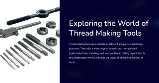 Thread Making Tools | Machenzzo