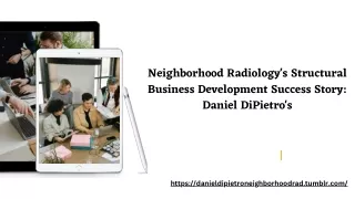 Growing Neighborhood Radiology with Strategic Business Development