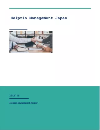 helprin management japan