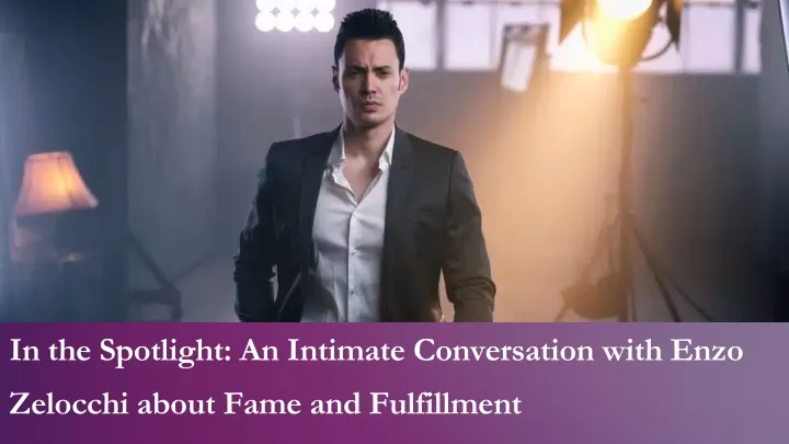 in the spotlight an intimate conversation with