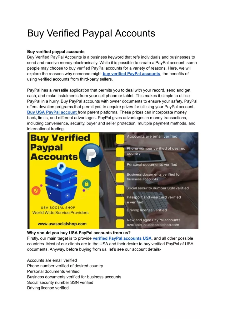 buy verified paypal accounts