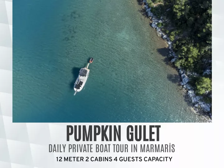 pumpkin gulet daily private boat tour in marmar