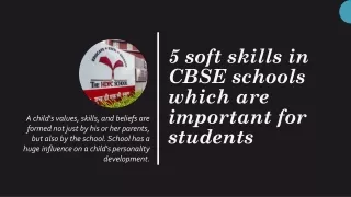 5 soft skills in CBSE schools which are important for students