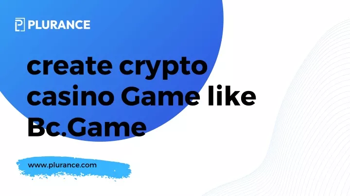 create crypto casino game like bc game