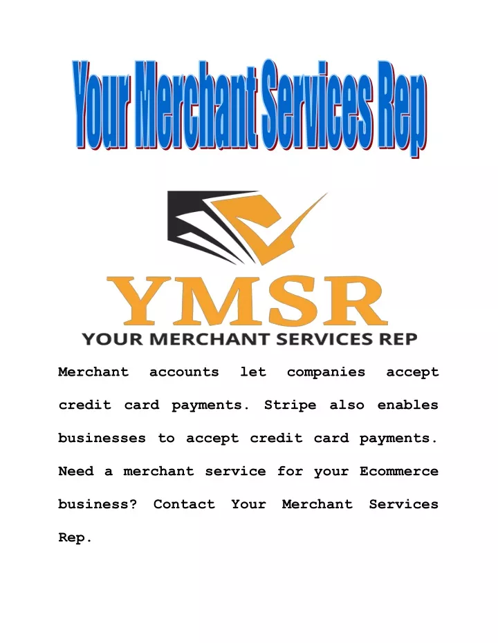 merchant accounts let companies accept