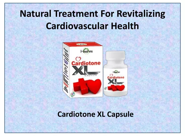 natural treatment for revitalizing cardiovascular health