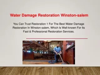 Water Damage Restoration Winston-Salem