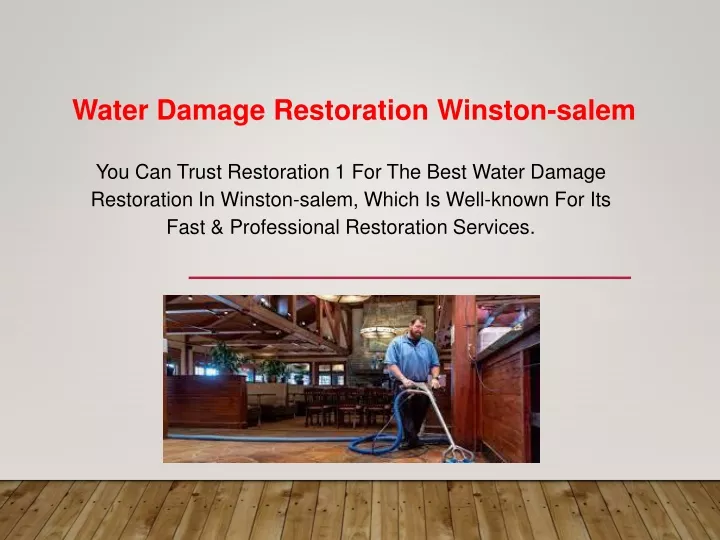 water damage restoration winston salem