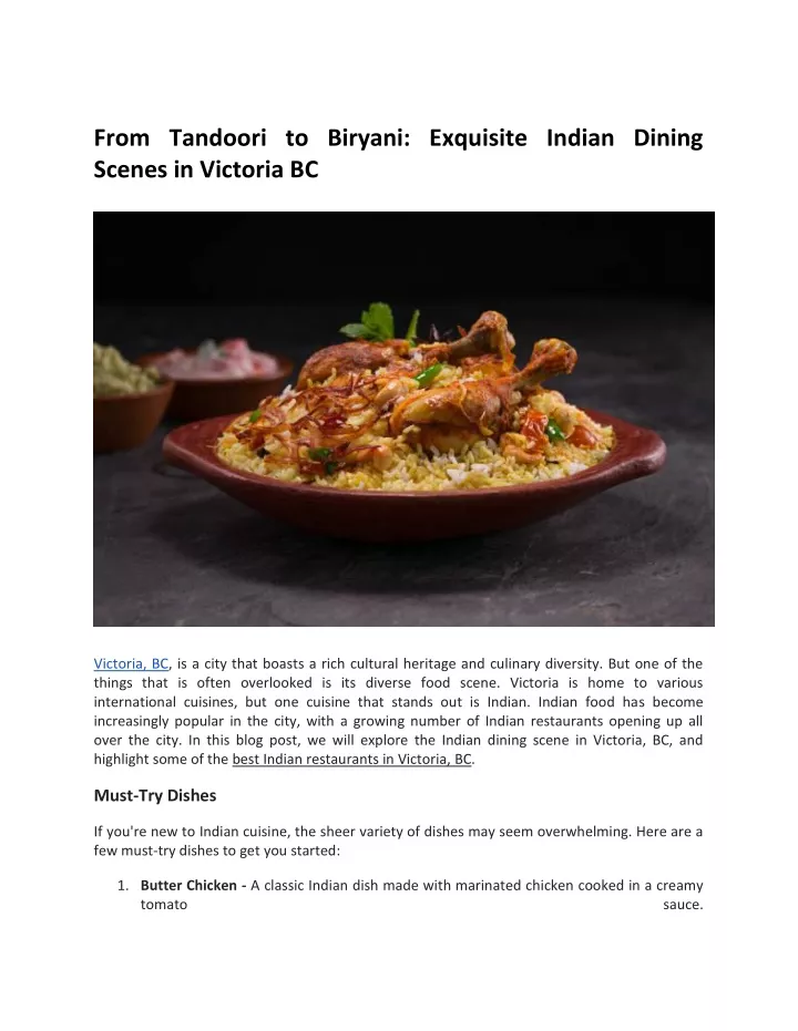 from tandoori to biryani exquisite indian dining