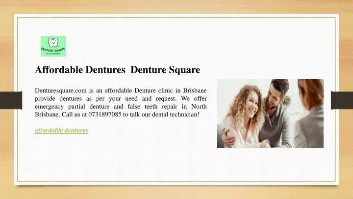 affordable dentures denture square