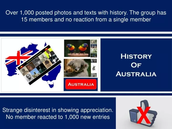 over 1 000 posted photos and texts with history