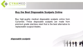 Buy the Best Disposable Scalpels Online