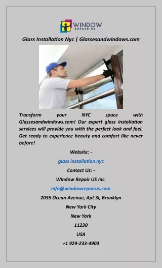 glass installation nyc glassesandwindows com