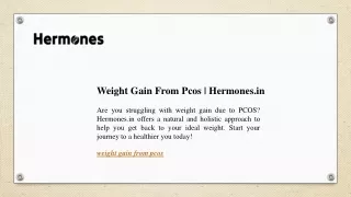 Weight Gain From Pcos | Hermones.in