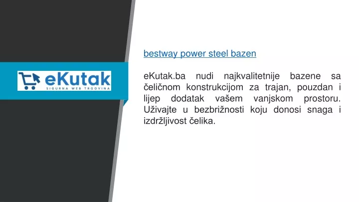 bestway power steel bazen ekutak ba nudi