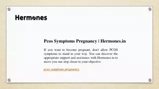 Pcos Symptoms Pregnancy | Hermones.in