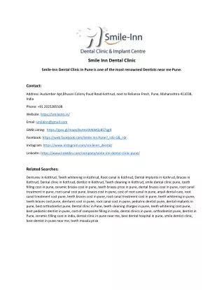 Smile Inn Dental Clinic - Info