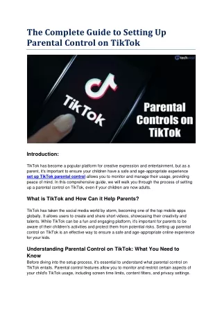 the complete guide to setting up parental control