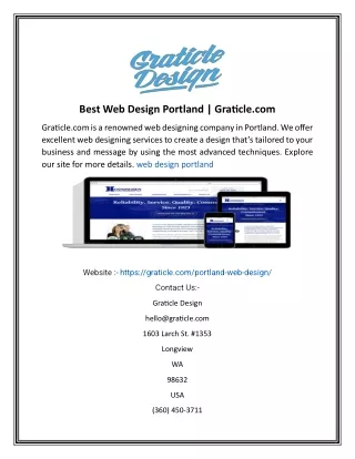 Best Web Design Portland  Graticle.com