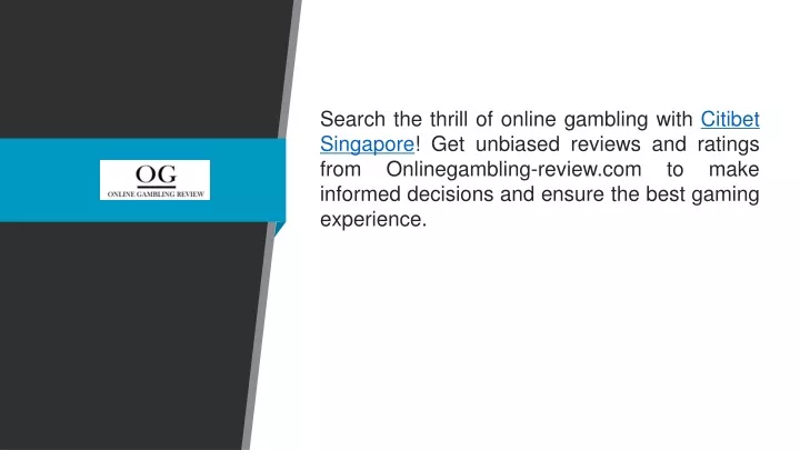 search the thrill of online gambling with citibet