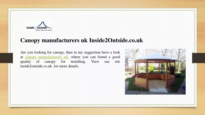 canopy manufacturers uk inside2outside co uk