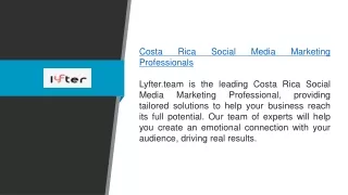 Costa Rica Social Media Marketing Professionals  Lyfter.team