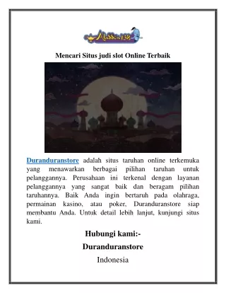 mencari situs judi slot online terbaik
