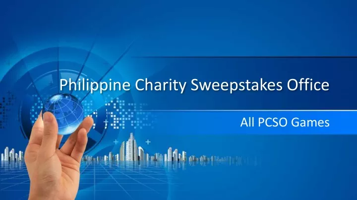 philippine charity sweepstakes office