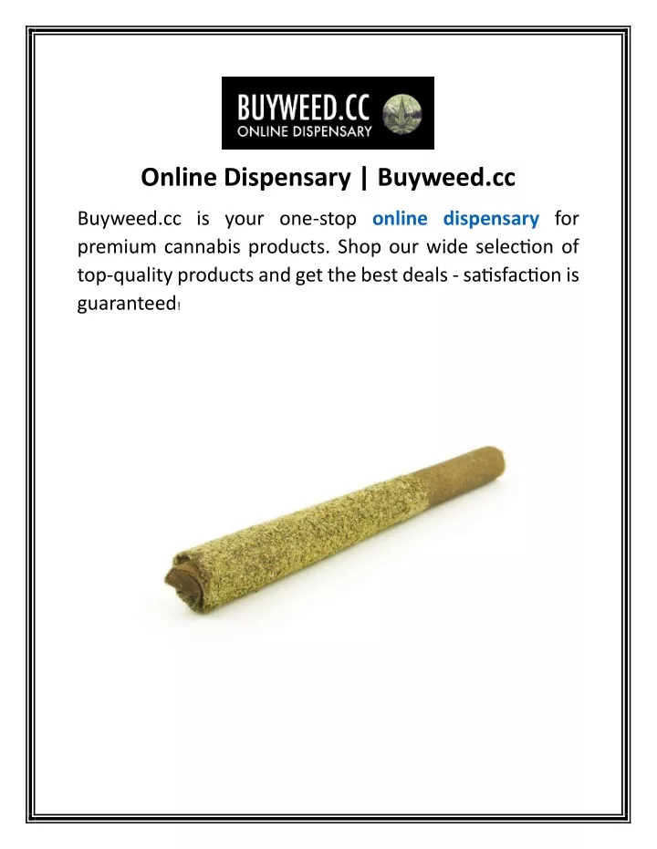 online dispensary buyweed cc