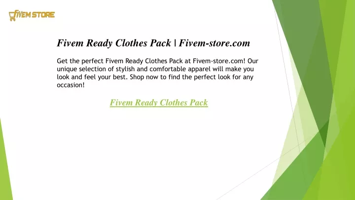 fivem ready clothes pack fivem store