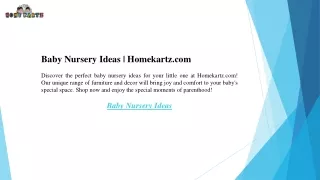 Baby Nursery Ideas  Homekartz.com