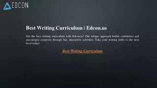 best writing curriculum edcon us get the best