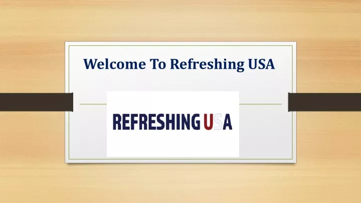 welcome to refreshing usa