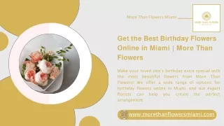 Get the Best Birthday Flowers  Online in Miami  More Than  Flowers
