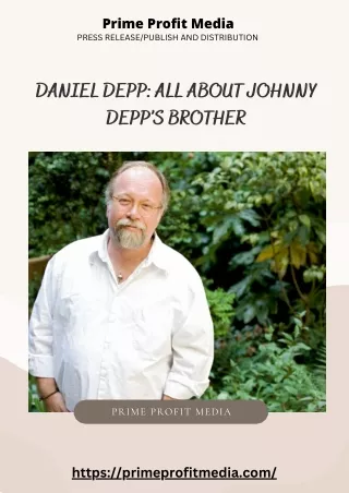 Daniel Depp All About Johnny Depp’s Brother