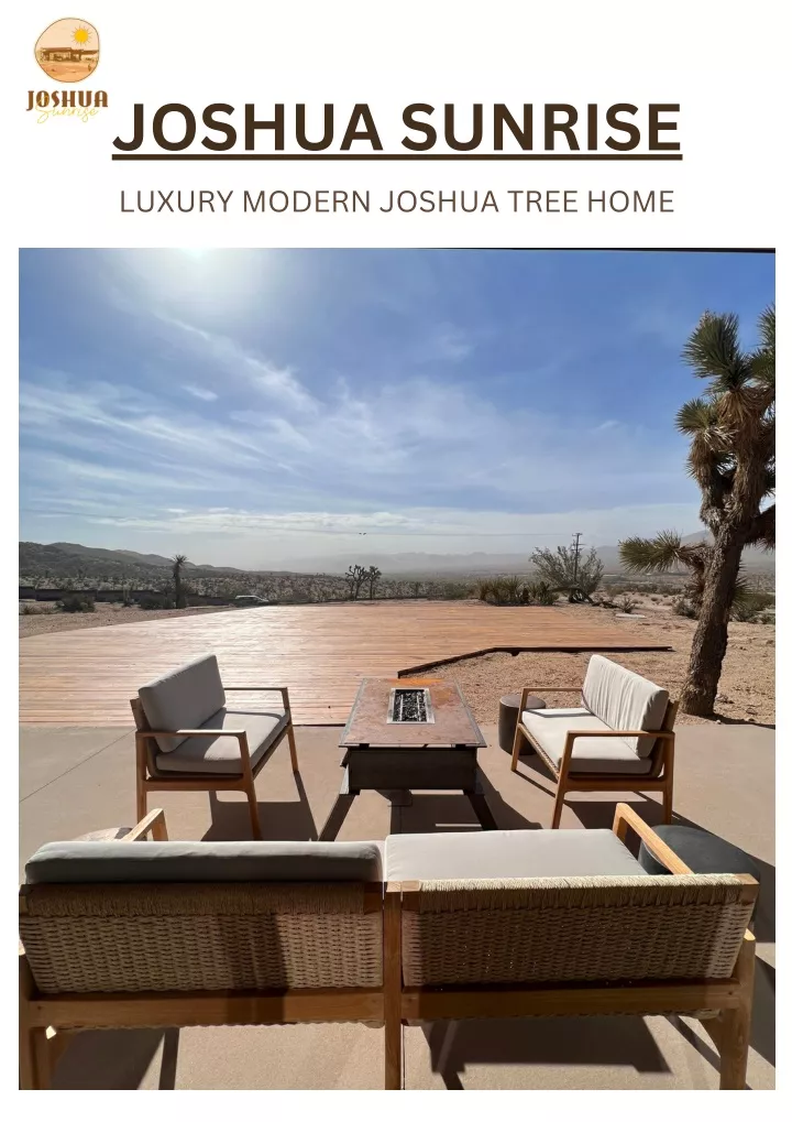 joshua sunrise luxury modern joshua tree home