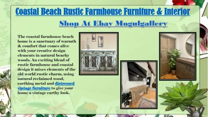 coastal beach rustic farmhouse furniture interior