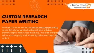Custom Research Paper Writing Services | Writing Sharks