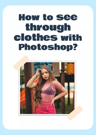 How to see through clothes with Photoshop_